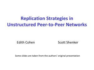 Replication Strategies in Unstructured Peer-to