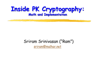 Mathematics of Cryptography