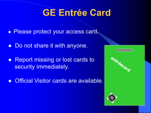 GE Entrée Card - JohnEriksen.net