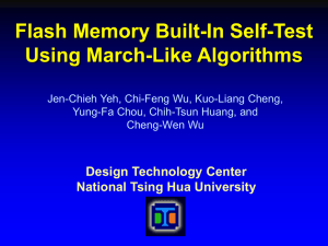Flash Memory Built-In Self-Test Using March