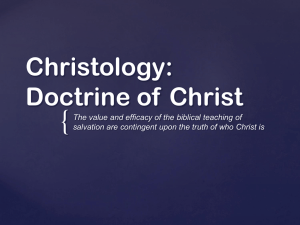 Christology presentation