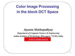 CDP: Color Processing - Indian Institute of Technology Kharagpur