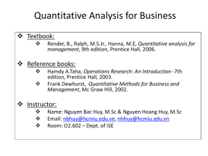 Quantitative analysis