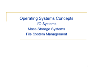 File Systems and I/O