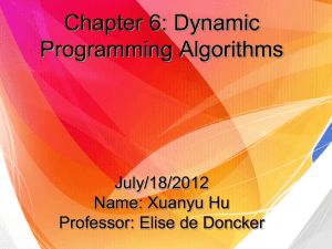 Dynamic Programming