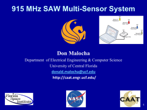 915 MHz Passive Wireless Sensor System - CAAT