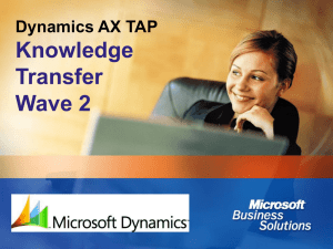 Dynamics™ AX Business Connector