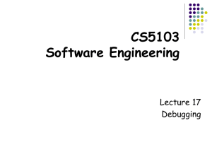 CS5103 Software Engineering