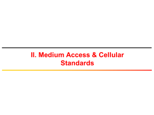 Medium Access and Cellular Capacity (1)