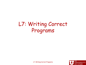 Writing Correct Programs (Synchronization)