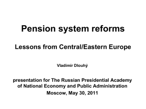 Approaches to reforming pensions in CEE countries: