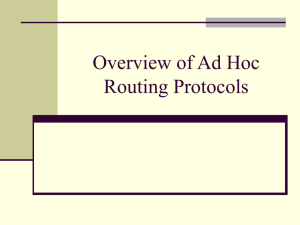Overview of Ad Hoc Routing Protocols