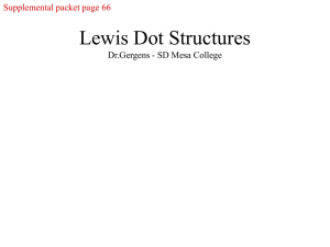 Lewis Dot Structures Dr.Gergens