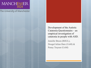 Development of the Autistic Catatonia Questionnaire
