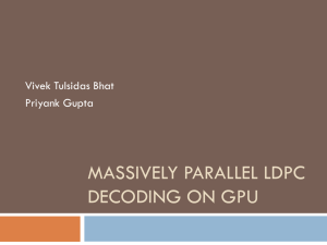 Massively Parallel LDPC Decoding on GPU