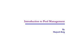 Pool Management