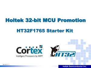 HT32F1765 Starter Kit Brief