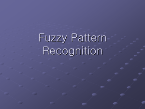 Fuzzy Pattern Recognition