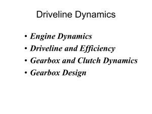 Driveline Dynamics