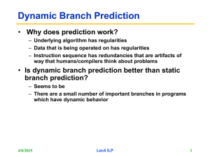 Dynamic Branch Predictors