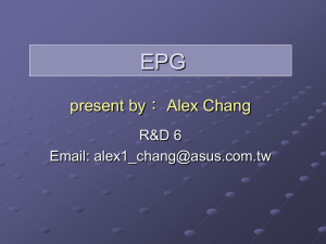 SI and EPG - alex chang
