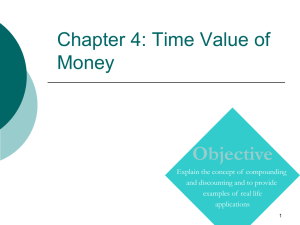 Chapter 4: Time Value of Money