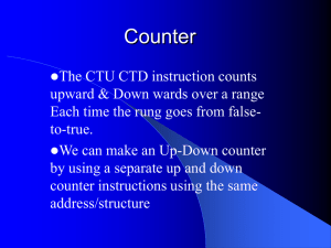 Counter Data File - PLC 1 & PLC 2 Class Notes
