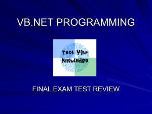 Final Exam Power Point Review