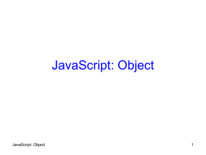 JavaScript: Object