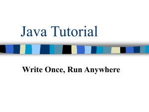 Java Tutorial