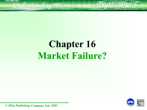 Ch 16 Market failure