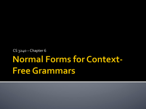 Normal Forms for Context