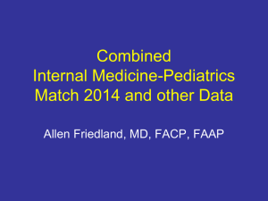 2014 Match Data - The National Med