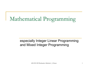 Mathematical Programming