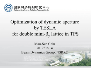 Optimization of dynamic aperture by TESLA (a genetic algorithm code)