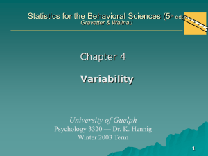 1 - Psychology - University of Guelph