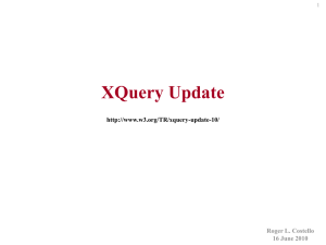 Tutorial on XQuery Update