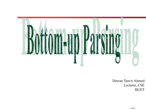 bottom-up parsing