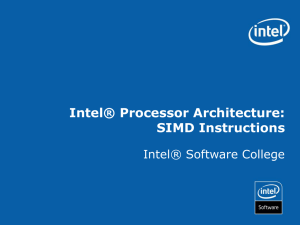 Intel® Processor Architecture – 32 bit
