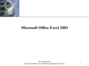 XP Microsoft Office Excel 2003