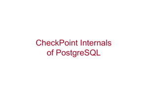 Internals Of PostgreSQL Checkpoint_and_BufferMgmt