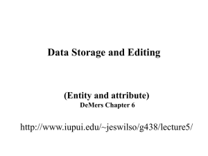 DeMers Chapter 6: Data Storage and Editing