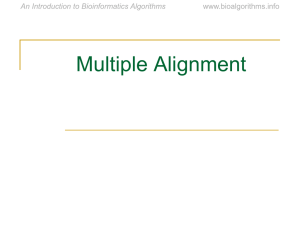 Multiple Alignment