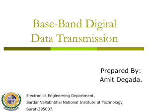 Base-Band Digital Data Transmission