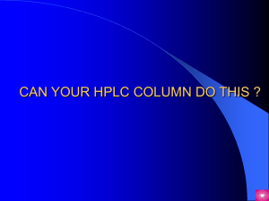 TYPE-C™ HPLC Columns PowerPoint Presentation