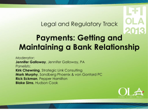 Getting And Maintaining A Bank Relations