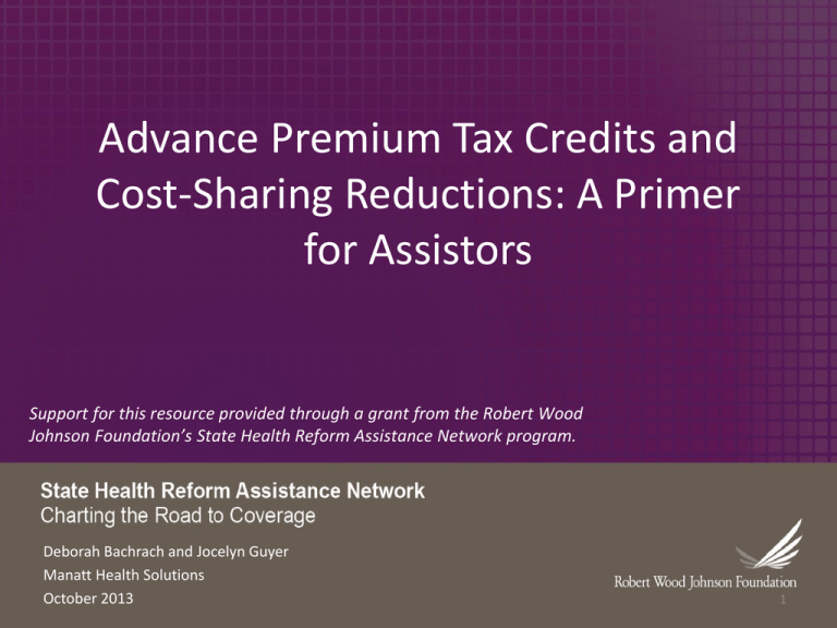 What Is Advance Premium Tax Credit Cost Sharing Reduction