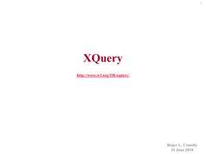 Tutorial on XQuery
