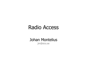 Radio Access Technologies FDMA, TDMA, CDMA, DSSS
