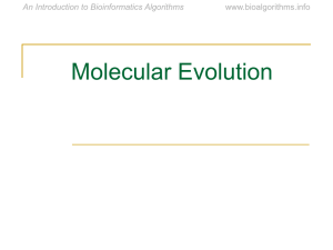 Chapter 10: Molecular Evolution
